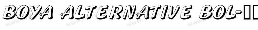BOYA Alternative Bol字体转换